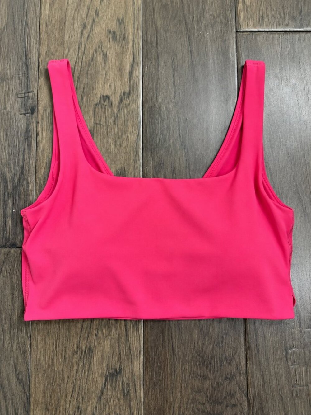 NEW Lululemon Bend This Scoop and Square Bra Raspberry Coulis